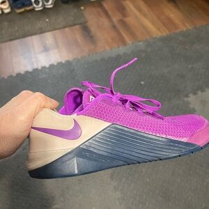 Nike Purple and Cream Sneakers